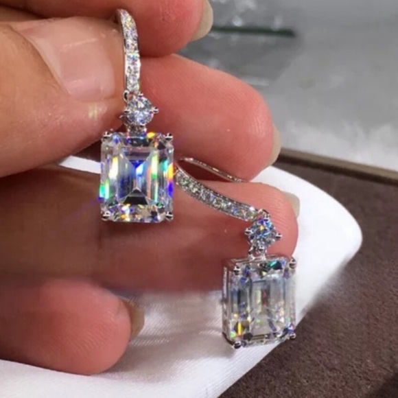 NWOT sterling silver drop earrings - Picture 6 of 6